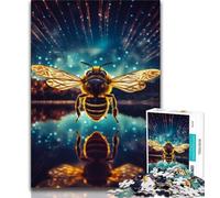 Adult Jigsaw Puzzles 1000 Galaxy Bees 1000 Pieces for Adults,for Educational Game Challenge Toy Unique Home Decor And Gifts (size 75x50cm)