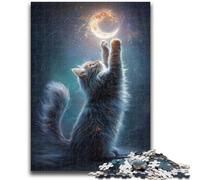 Adult Jigsaw Puzzles 1000 Galaxy Cat 1000 Pieces for Teenagers,Learning Educational Toys Family Games Unique Birthday And Gifts (26x38cm)