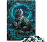 Adult Jigsaw Puzzles 1000 Galaxy Tiger 1000 Pieces for Adults,Challenging Family Activity Games DIY Toy for Home Wall Decor Gifts (26x38cm)