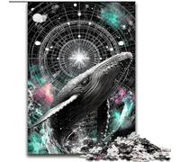 Adult Jigsaw Puzzles 1000 Galaxy Whale, Game Toys Every Piece Is Unique - Challenging Family Fun Game for for Age 14 50x75cm