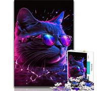 Adult Jigsaw Puzzles 1000 Gaming Cat 1000 Pieces for Adults,for Educational Game Challenge Toy Unique Home Decor And Gifts (size 75x50cm)