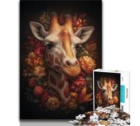 Adult Jigsaw Puzzles 1000 Giraffe 1000 Pieces for Teenagers,Perfect for Game Nights, Colorful Toy for Home Gift (size 38x26cm)