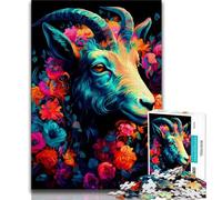 Adult Jigsaw Puzzles 1000 Goat 1000 Piece Puzzle,Fun Games Every Piece Is Unique - Challenging Family Fun Game (size 75x50cm)
