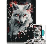Adult Jigsaw Puzzles 1000 God of Foxes 1000 Piece Puzzle,Fun Games Every Piece Is Unique - Challenging Family Fun Game (size 38x26cm)