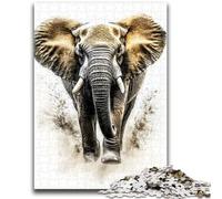 Adult Jigsaw Puzzles 1000 Golden Elephant Teenager Puzzles,learning Educational Is Ideal As A Gift for The Whole Family (38x26cm)