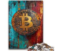 Adult Jigsaw Puzzles 1000 Graffiti Bitcoin Challenging Family Activity Games DIY Toy for Home Wall Decor Gifts 50x75cm