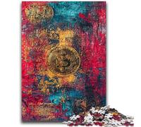 Adult Jigsaw Puzzles 1000 Graffiti Bitcoin Challenging To Complete But Fun And Humorous Birthday Present, Gifts, Wall Art 50x75cm