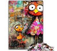 Adult Jigsaw Puzzles 1000 Graffiti Girl 1000 Piece Jigsaw,Challenging Family Activity Games DIY Toy for Home Wall Decor Gifts (50x75cm)
