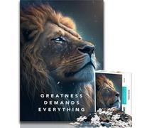 Adult Jigsaw Puzzles 1000 Greatness Motivation 1000 Piece Jigsaw,Challenging Game Gifts for Is Ideal As A Gift for The Whole Family (size 75x50cm)