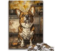 Adult Jigsaw Puzzles 1000 Happy Corgi Challenging To Complete But Fun And Humorous Birthday Present, Gifts, Wall Art 50x75cm