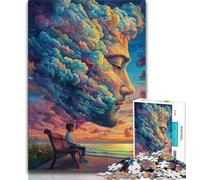 Adult Jigsaw Puzzles 1000 Human Face Color Cloud 1000 Pieces for Adults,is Ideal As Gifts for The Whole Family Suitable for And 14 75x50cm