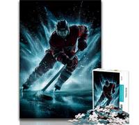Adult Jigsaw Puzzles 1000 Ice Hockey 1000 Pieces for Teenagers,Perfect for Game Nights, Colorful Toy for Home Gift (size 75x50cm)