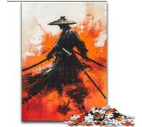Adult Jigsaw Puzzles 1000 Japanese Ninja Warrior, Brain Teaser For Wall Decoration Unique Birthday And Xmas Gifts for for Age 14 (Size 50x75cm)