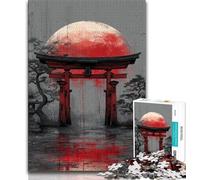Adult Jigsaw Puzzles 1000 Japanese Torii Gate,Help The Brain Exercise Addictive Toys to Cultivate Patience Perfect Decoration (75x50cm)
