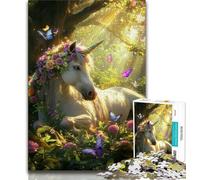 Adult Jigsaw Puzzles 1000 Jungle Unicorn Teenager Puzzles,learning Educational Is Ideal As A Gift for The Whole Family 26x38cm