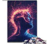 Adult Jigsaw Puzzles 1000 Lightning Brain, Game Toys Every Piece Is Unique - Challenging Family Fun Game for for Age 14 26x38cm