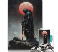 Adult Jigsaw Puzzles 1000 Lone Knight 1000 Pieces for Adults,is Ideal As Gifts for The Whole Family Suitable for And 14 26x38cm