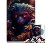 Adult Jigsaw Puzzles 1000 Mad Space Monkey 1000 Piece Jigsaw,Challenging Game Gifts for Is Ideal As A Gift for The Whole Family (size 38x26cm)