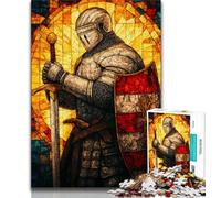 Adult Jigsaw Puzzles 1000 Medieval Knights,Help The Brain Exercise Addictive Toys to Cultivate Patience Perfect Decoration (75x50cm)