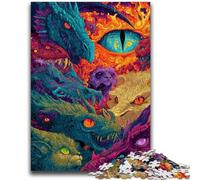 Adult Jigsaw Puzzles 1000 Mysterious Dragon Family Fun for Is Ideal As A Gift for The Whole Family for And Age 14 Years Up 50x75cm