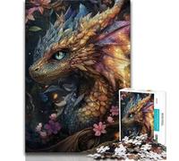 Adult Jigsaw Puzzles 1000 Mysterious Flying Dragon 1000 Piece Puzzle,for Educational Game Challenge Toy Birthday Present, Gifts, Wall Art 75x50cm