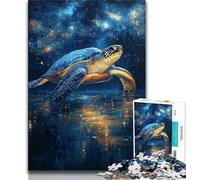 Adult Jigsaw Puzzles 1000 Mysterious Turtle 1000 Piece Puzzle,Vibrant And Unique Design Relaxing & Challenging Puzzle Experience (size 75x50cm)