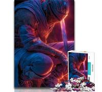 Adult Jigsaw Puzzles 1000 Mysterious Warrior 1000 Pieces for Adults,for Educational Game Challenge Toy Unique Home Decor And Gifts (size 38x26cm)