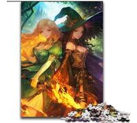 Adult Jigsaw Puzzles 1000 Mysterious Witch, Elephant Toy Intellectual Game Birthday Present, Gifts, Wall Art for Ages 14+ (Size 26x38cm)