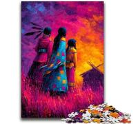 Adult Jigsaw Puzzles 1000 Native American Woman Challenging To Complete But Fun And Humorous Birthday Present, Gifts, Wall Art 50x75cm
