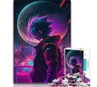Adult Jigsaw Puzzles 1000 Neon Landscape 1000 Piece Jigsaw,Challenging Game Gifts for Is Ideal As A Gift for The Whole Family (size 75x50cm)