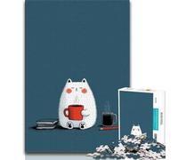 Adult Jigsaw Puzzles 1000 Night Sky Cat Teenager Puzzles,Game Toys Every Piece Is Unique - Challenging Family Fun Game (size 75x50cm)