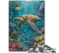 Adult Jigsaw Puzzles 1000 Ocean Turtle Family Fun for Is Ideal As A Gift for The Whole Family for And Age 14 Years Up 26x38cm