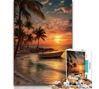 Adult Jigsaw Puzzles 1000 Ocean View 1000 Piece Puzzle,Fun Games Every Piece Is Unique - Challenging Family Fun Game (size 38x26cm)
