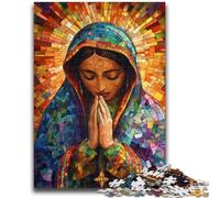Adult Jigsaw Puzzles 1000 Our Lady of Guadalupe Praying Family Fun for Is Ideal As A Gift for The Whole Family for And Age 14 Years Up 50x75cm