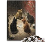 Adult Jigsaw Puzzles 1000 Party Cats 1000 Pieces for Adults,is Ideal As Gifts for The Whole Family Suitable for And 14 (38x26cm)