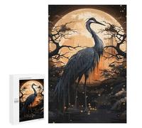 Adult Jigsaw Puzzles 1000 PCS Ancient Black Stork Jigsaw for Adults Relaxing Games A Work of Art Birthday Present, Gifts, 1000 PCS