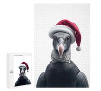 Adult Jigsaw Puzzles 1000 PCS Andean Condor Wearing A Santa Hat Jigsaw for Adults Relaxing Games A Work of Art Birthday Present, Gifts, 1000 PCS