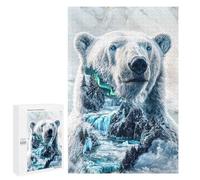 Adult Jigsaw Puzzles 1000 PCS Arctic Majesty Polar Bear Jigsaw for Adults Relaxing Games A Work of Art Birthday Present, Gifts, 1000 PCS