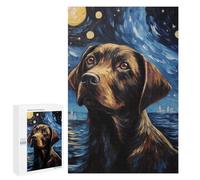 Adult Jigsaw Puzzles 1000 PCS Brown Labrador Dog Teenagers Puzzles Toy Wall Decor Pattern Assembly Gifts for Friends And Family 1000 PCS