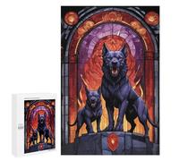 Adult Jigsaw Puzzles 1000 PCS Cerberus Dog Myth Animal Teenagers Puzzles Toy Wall Decor Pattern Assembly Gifts for Friends And Family 1000 PCS