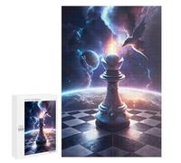Adult Jigsaw Puzzles 1000 PCS Chess King Cosmic Battle Puzzle for Adults Brain Teaser Game Wall Decoration Birthday Present, Gifts, 1000 PCS