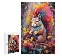 Adult Jigsaw Puzzles 1000 PCS Colorful Squirrel Artwork-3 Jigsaw for Adults Relax Games Presents for Women Birthday Present, Gifts, 1000 PCS