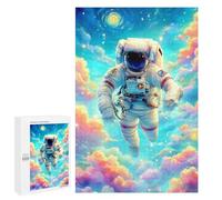 Adult Jigsaw Puzzles 1000 PCS Cosmic Astronaut Journey-1 Jigsaw Puzzles for Adults Stress Reliever Challenging To Complete Brainteaser Family Games 1000 PCS
