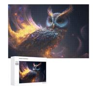 Adult Jigsaw Puzzles 1000 PCS Cosmic Owl Celestial Beauty in Flight Puzzle for Adults Brain Teaser Game Wall Decoration Birthday Present, Gifts, 1000 PCS