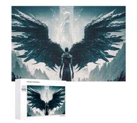 Adult Jigsaw Puzzles 1000 PCS Dark Angel's Ascension Puzzles for Adults Hands-on Game Enhance Memory Gifts for Friends And Family 1000 PCS