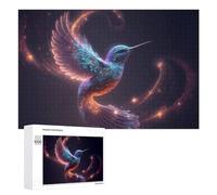 Adult Jigsaw Puzzles 1000 PCS Enchanted Cosmic Hummingbird Puzzle for Adults Brain Teaser Game Wall Decoration Birthday Present, Gifts, 1000 PCS