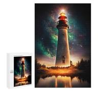 Adult Jigsaw Puzzles 1000 PCS Fantasy Lighthouse Jigsaw for Adults Relaxing Games Birthday Present Great Gift for Gaming 1000 PCS