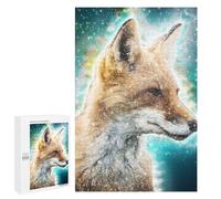 Adult Jigsaw Puzzles 1000 PCS Fox Face Wall Art Teenagers Puzzles Toy Wall Decor Pattern Assembly Gifts for Friends And Family 1000 PCS