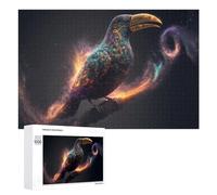 Adult Jigsaw Puzzles 1000 PCS Galactic Bird in Space Puzzle for Adults Brain Teaser Game Wall Decoration Birthday Present, Gifts, 1000 PCS