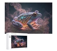Adult Jigsaw Puzzles 1000 PCS Galactic Frog Cosmic Artwork Puzzles for Adults Hands-on Game Enhance Memory Gifts for Friends And Family 1000 PCS
